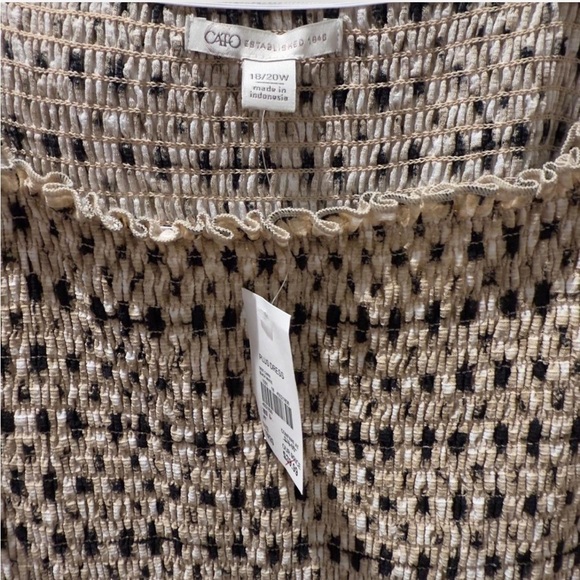 Cato Smocked Boho Maxi Dress Plus Size 18W/20W Cottagecore Boho Indie Summer - Picture 8 of 9